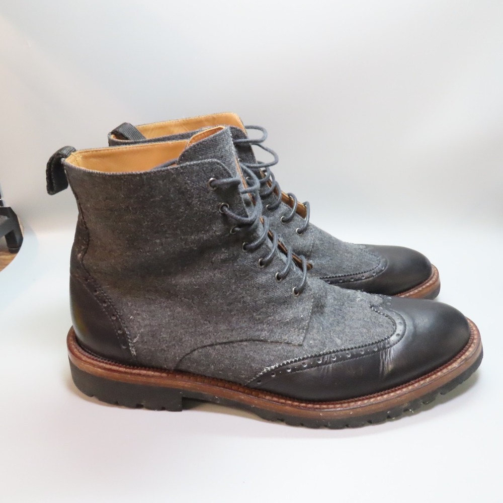 Taft Mens Boots-The‎ Livingston Boot in Grey/Black US Size 44